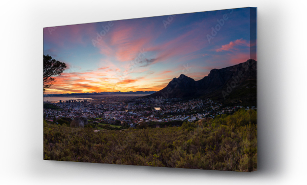 Wizualizacja Obrazu : #647981890 Cape Town Sunrise Panorama 3