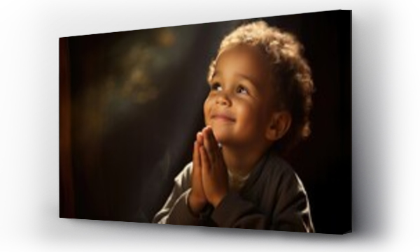 Wizualizacja Obrazu : #649858024 image that captures the profound and sacred moment of a boys conversation with God. Its ideal for religious publications, spiritual content, and faith-based materials.