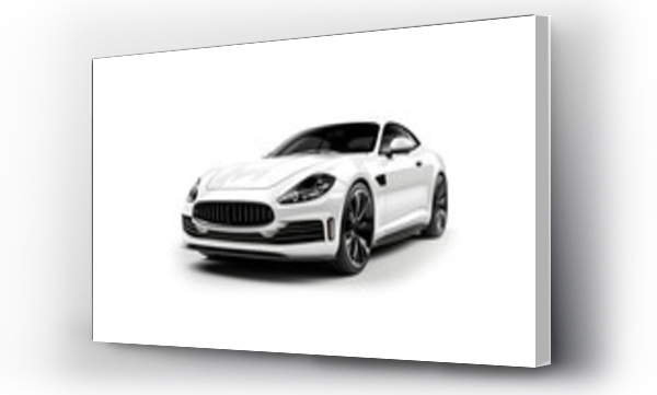 Wizualizacja Obrazu : #650577635 New white car isolared on white background