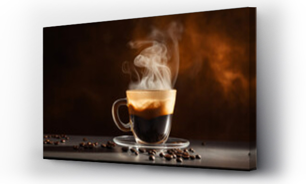 Wizualizacja Obrazu : #650667847 cup of coffee with smoke