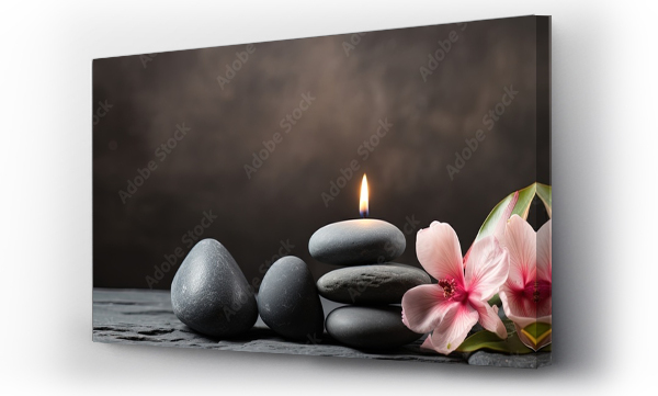 Wizualizacja Obrazu : #651685883 Valentine s Day relaxation with spa massage and zen decor