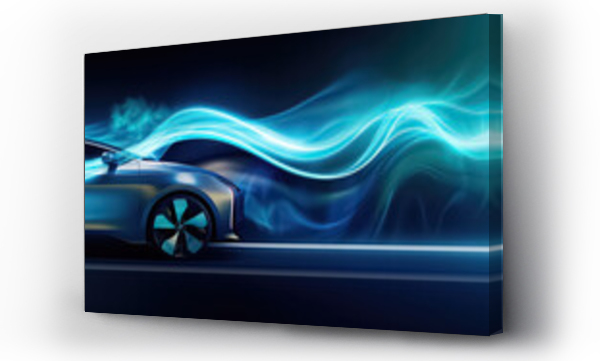 Wizualizacja Obrazu : #654720608 electric car charging, in the style of photorealistic detail, organic and flowing forms