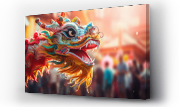 Wizualizacja Obrazu : #655779845 dragon dance a traditional Chinese New Year