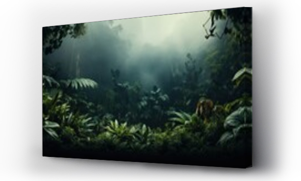 Wizualizacja Obrazu : #656100000 Fresh exotic jungle background with lots of copy space