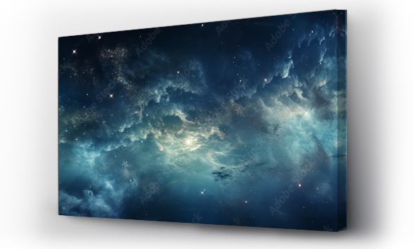 Wizualizacja Obrazu : #656410060 Astronomical marvels: colorful nebula and galaxy in a starlit universe