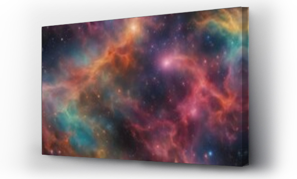 Wizualizacja Obrazu : #656723039 Vibrant galaxy space with full-color spectrum
