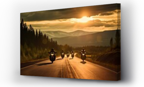 Wizualizacja Obrazu : #657055349 Group of cruiser-chopper motorcycle riders