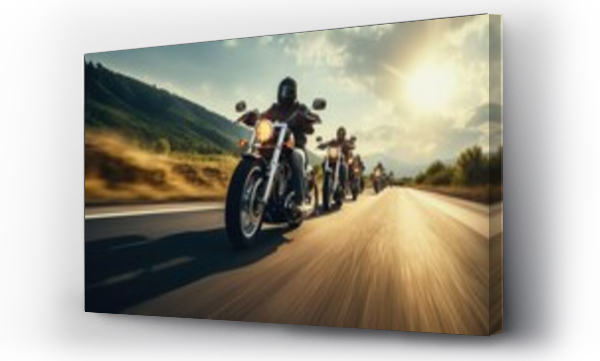 Wizualizacja Obrazu : #657055365 Group of cruiser-chopper motorcycle riders