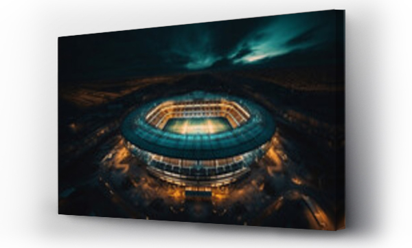 Wizualizacja Obrazu : #657249359 Arena view soccer architecture city sport field football stadium aerial