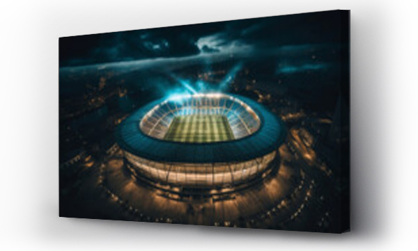 Wizualizacja Obrazu : #658040973 Arena sports stadium soccer game night architecture match football field team
