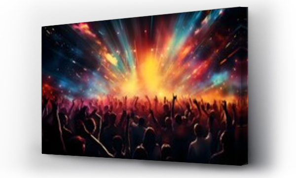 Wizualizacja Obrazu : #658096216 Starry Night Festival: Electric Music Performance Under Cosmic Skies. generative ai