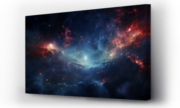 Wizualizacja Obrazu : #658546174 Mesmerizing cosmic wallpaper with swirling galaxies, stars, and nebulae.