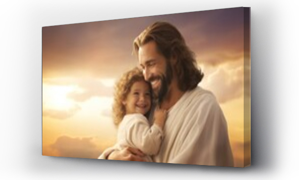 Wizualizacja Obrazu : #658615805 Jesus holding baby 