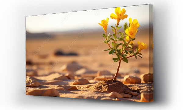 Wizualizacja Obrazu : #659046613 Italian Senna blooms on sandy soil in Mauritania Africa s southwestern desert edge