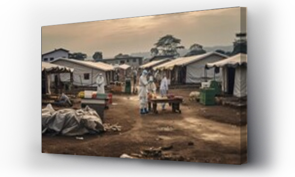 Wizualizacja Obrazu : #659731723 African Village Ebola Outbreak: Medical Teams Respond