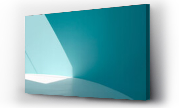 Wizualizacja Obrazu : #659861868 Pared azul con juego de luces y sombras de la ventana.