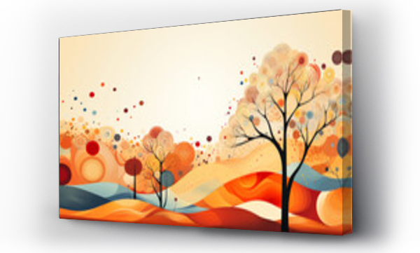 Wizualizacja Obrazu : #661355855 Hintergrundbild - Abstrakte Herbstlandschaft