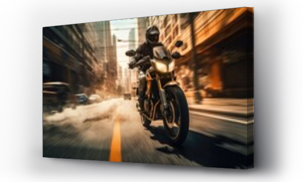 Wizualizacja Obrazu : #661879976 Traveling on a motorcycle on the roads