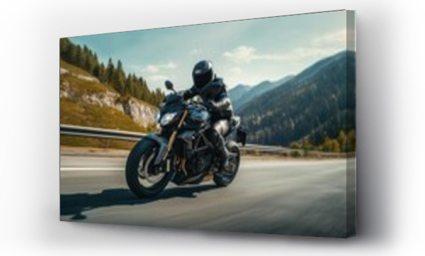 Wizualizacja Obrazu : #661880001 Traveling on a motorcycle on the roads