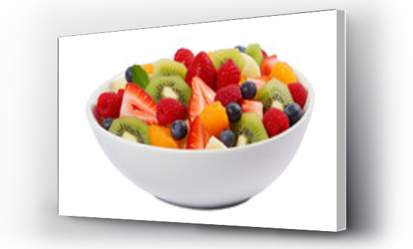Wizualizacja Obrazu : #662515251 A fruit salad on a transparent white background