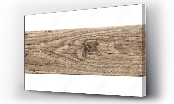 Wizualizacja Obrazu : #664051234 Sea drift wood plank isolated on transparent background. template mockup