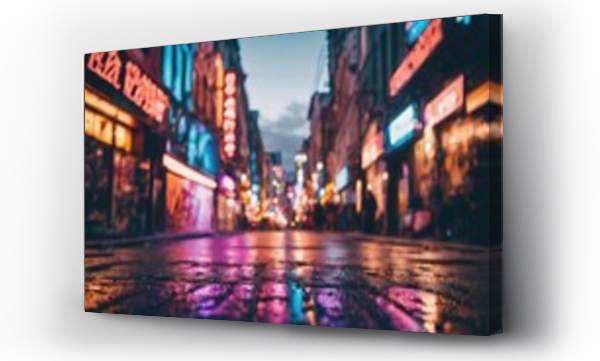 Wizualizacja Obrazu : #664774920 street at night