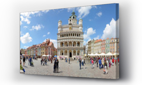 Wizualizacja Obrazu : #66585358 Rynek, Poznań, Polska - Wyszywana panorama