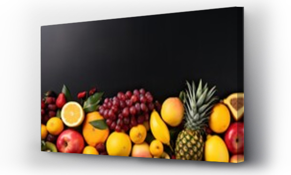 Wizualizacja Obrazu : #666753983 Tropical fruit background template
