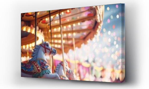 Wizualizacja Obrazu : #666960925 Close-up of confetti on a carnival carousel