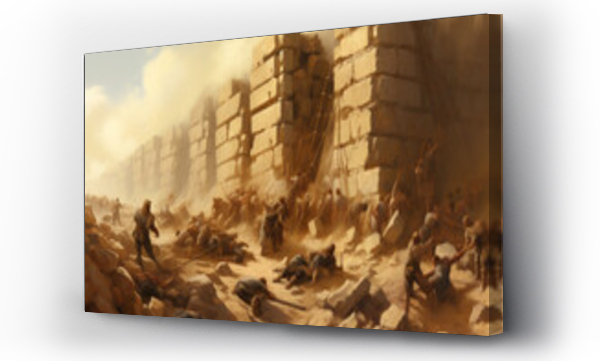 Wizualizacja Obrazu : #668274929 Ancient Ruins: Jerichos Defenses Shatter