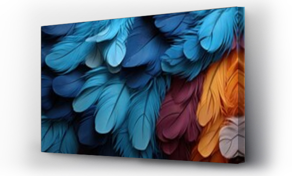 Wizualizacja Obrazu : #669172849 feathers of a realistic parrot