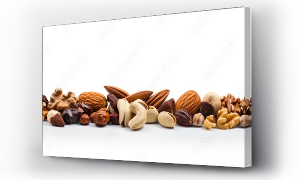 Wizualizacja Obrazu : #669617099 Assorted dried nuts fruits and chocolate