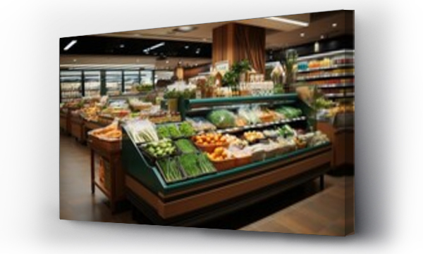 Wizualizacja Obrazu : #670037995 Supermarket , fruit and vegetable zone