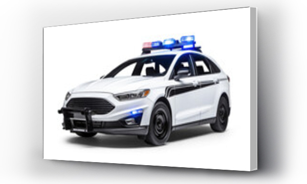 Wizualizacja Obrazu : #670693686 police car isolated on transparent background