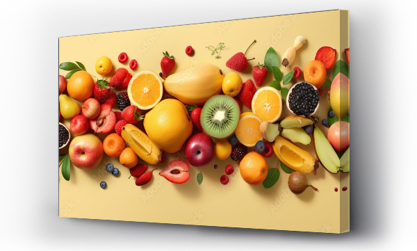 Wizualizacja Obrazu : #670976663 various kinds of colorful fresh fruit