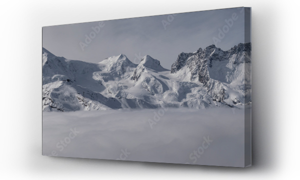 Wizualizacja Obrazu : #672459485 Idyllic mountain and landscape covered with snow against sky