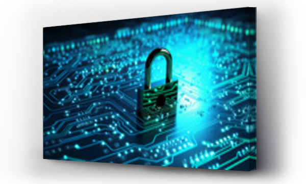 Wizualizacja Obrazu : #674850234 back plan digital security, padlock, security, antivirus, data, technologies
