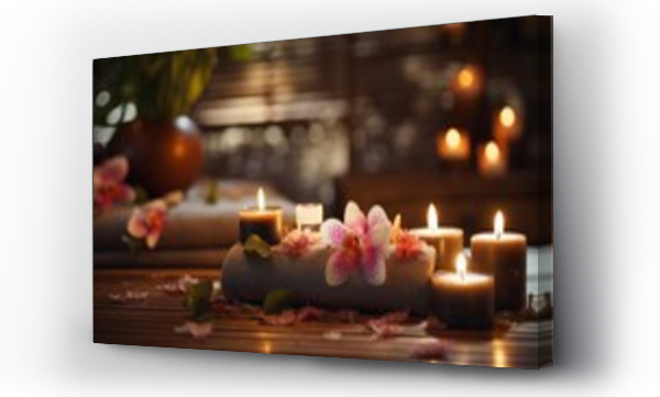 Wizualizacja Obrazu : #676297028 Thai massage spa object, wellness and relaxation concept. Aromatherapy body care