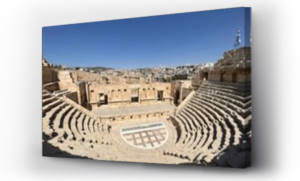 Wizualizacja Obrazu : #676297157 South Theater South Theater in Jarash archaeological site in Jordan
Amphitheater of Herodes Atticus in Jerash, Jordan  

