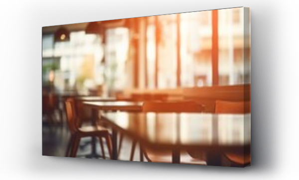 Wizualizacja Obrazu : #676317407 Blur background coffee shop, restaurant with blur, background for graphics