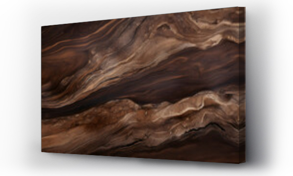 Wizualizacja Obrazu : #676362432 dark brown wood marble. generative AI.