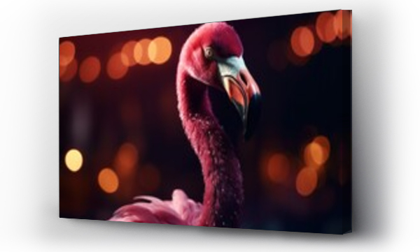 Wizualizacja Obrazu : #677450066 a close up of a flamingo