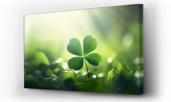 Wizualizacja Obrazu : #677664629 good luck clover leaf nature background