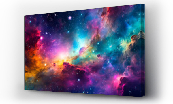 Wizualizacja Obrazu : #677883722 abstract cosmic space galaxy colorful texture pc desktop wallpaper background ai generated
