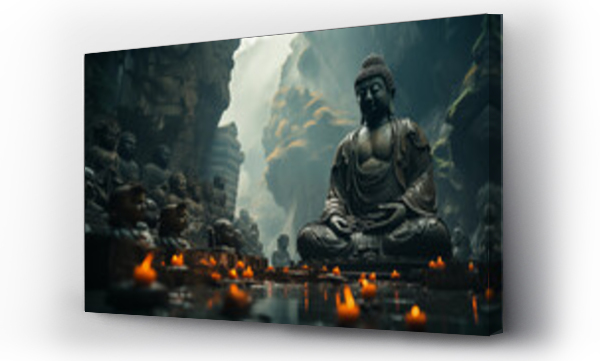 Wizualizacja Obrazu : #679955407 buddha statue in the valley