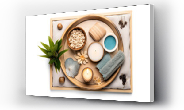Wizualizacja Obrazu : #680431139 day spa set, png file of isolated cutout object with shadow on transparent background.