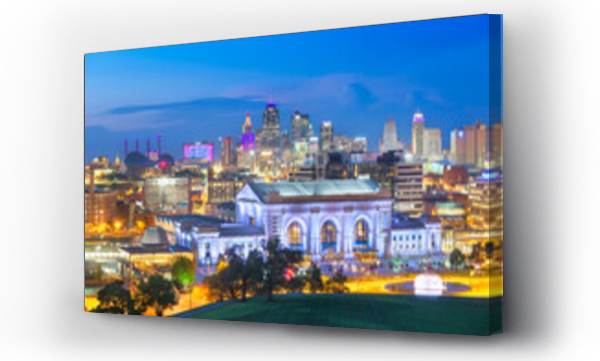 Wizualizacja Obrazu : #680969818 Kansas City, Missouri, USA Downtown Skyline with Union Station