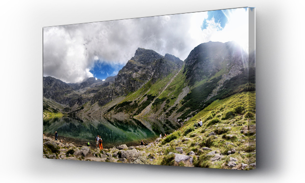 czarny, góry, staw, Tatry Wysokie, Widok na jezioro, zakopane woda