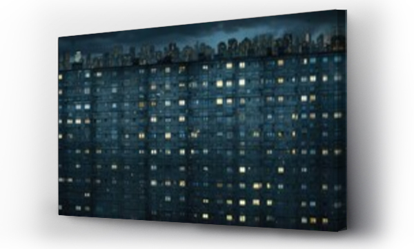 Wizualizacja Obrazu : #682538534 gloomy soviet buildings Russia depressive comfort wallpaper smartphone photo facade night lights