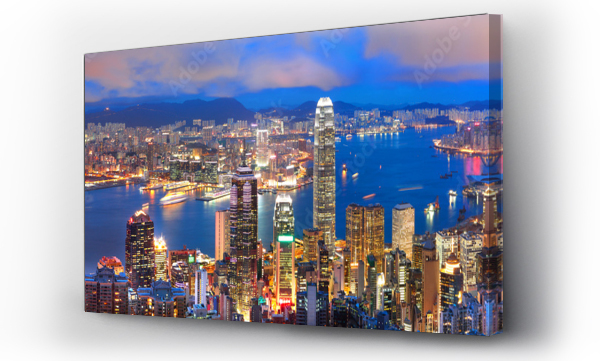 Wizualizacja Obrazu : #68254507 hong kong sunset panorama